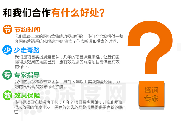 深度網為您的網絡項目提供效果保證