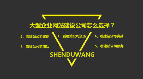 大型企業網站建設公司選擇要求